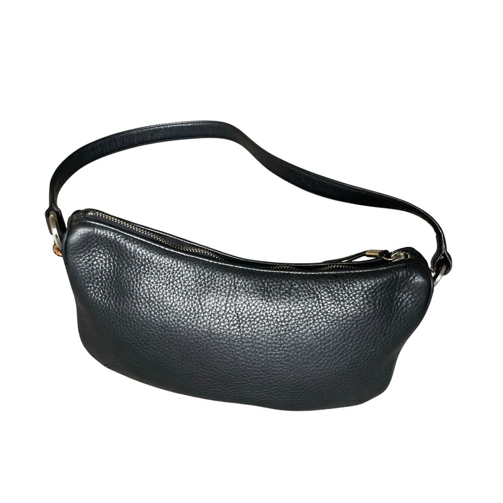 Y2K Shoulder Bag Black Leather Purse Vintage Classic Evening Festival Elegant